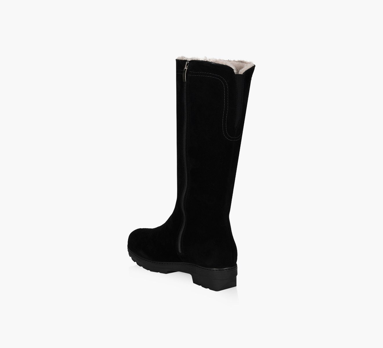 LA CANADIENNE VALENTINA Black Suede Browns Shoes