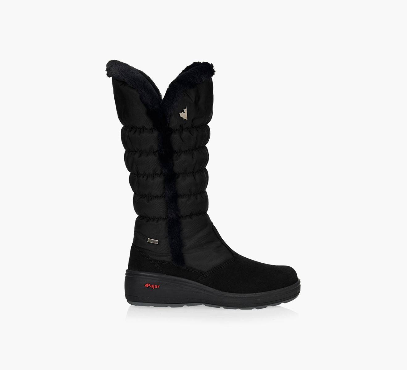 【PORTERNA】Hei Fur Toll Boots Pajar Canada Women's Tarina Snow Boot, Charcoal Stellare