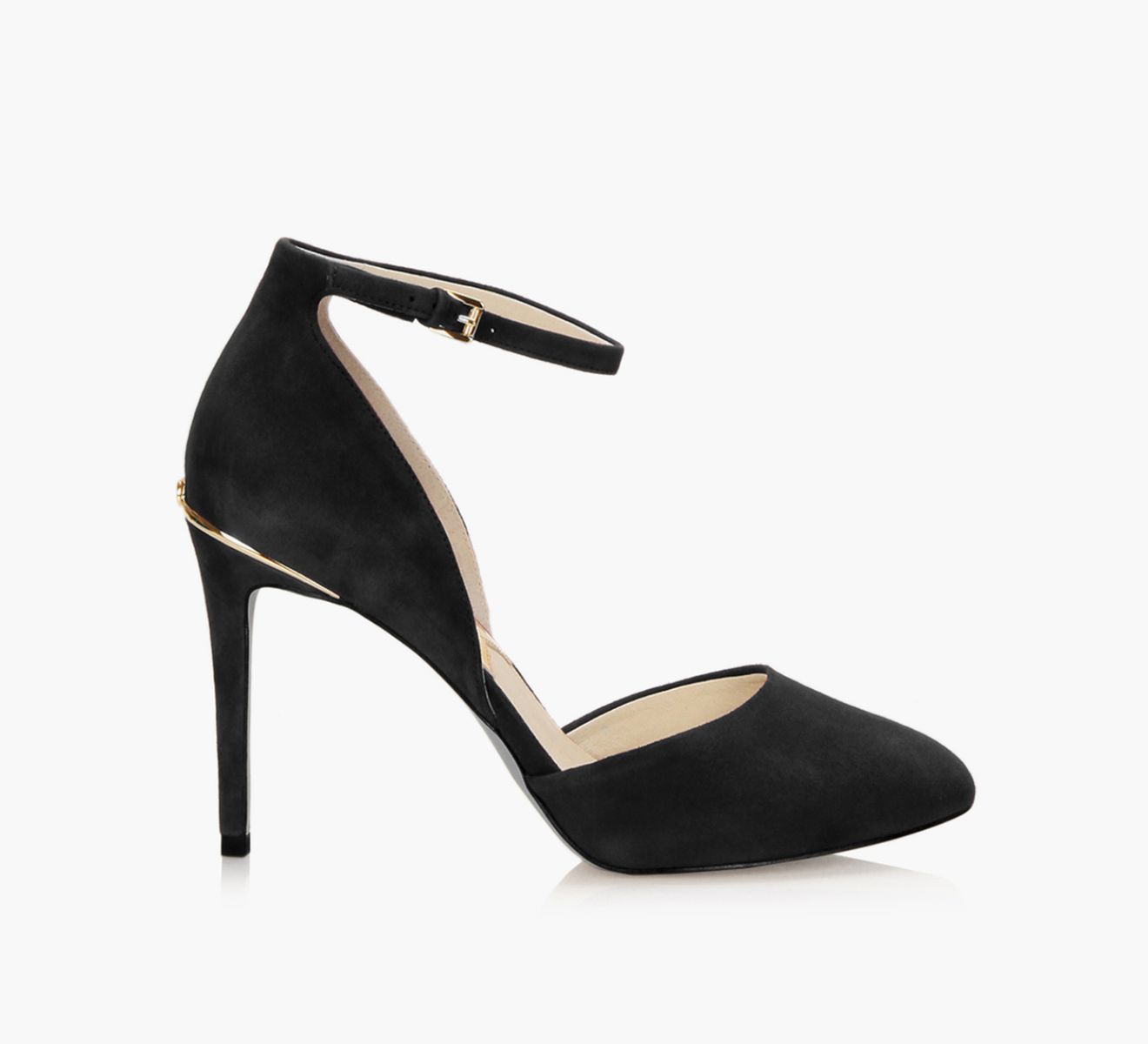 Michael kors black suede heels outlet