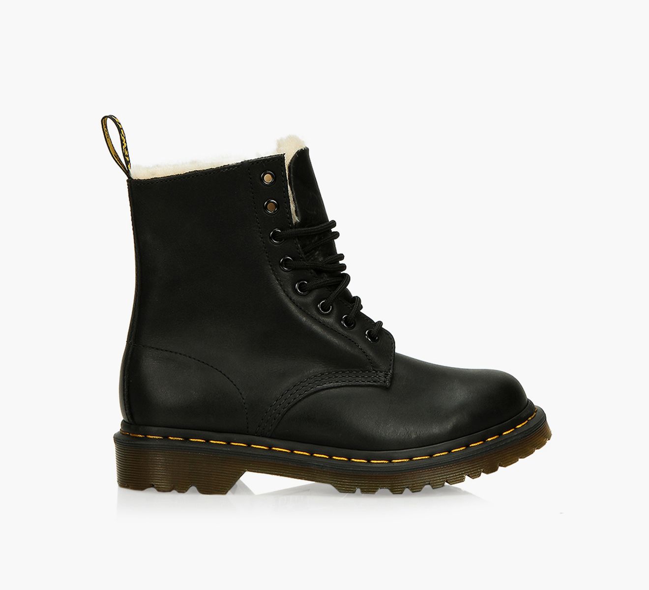 Dr. Martens 1460 Serena Faux Fur Lined Lace Up Browns Shoes