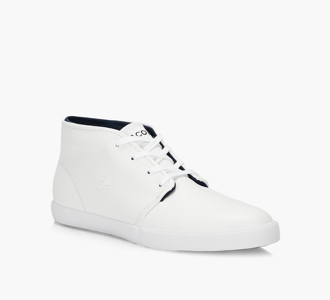 LACOSTE ASPARTA 318 White Leather Browns Shoes