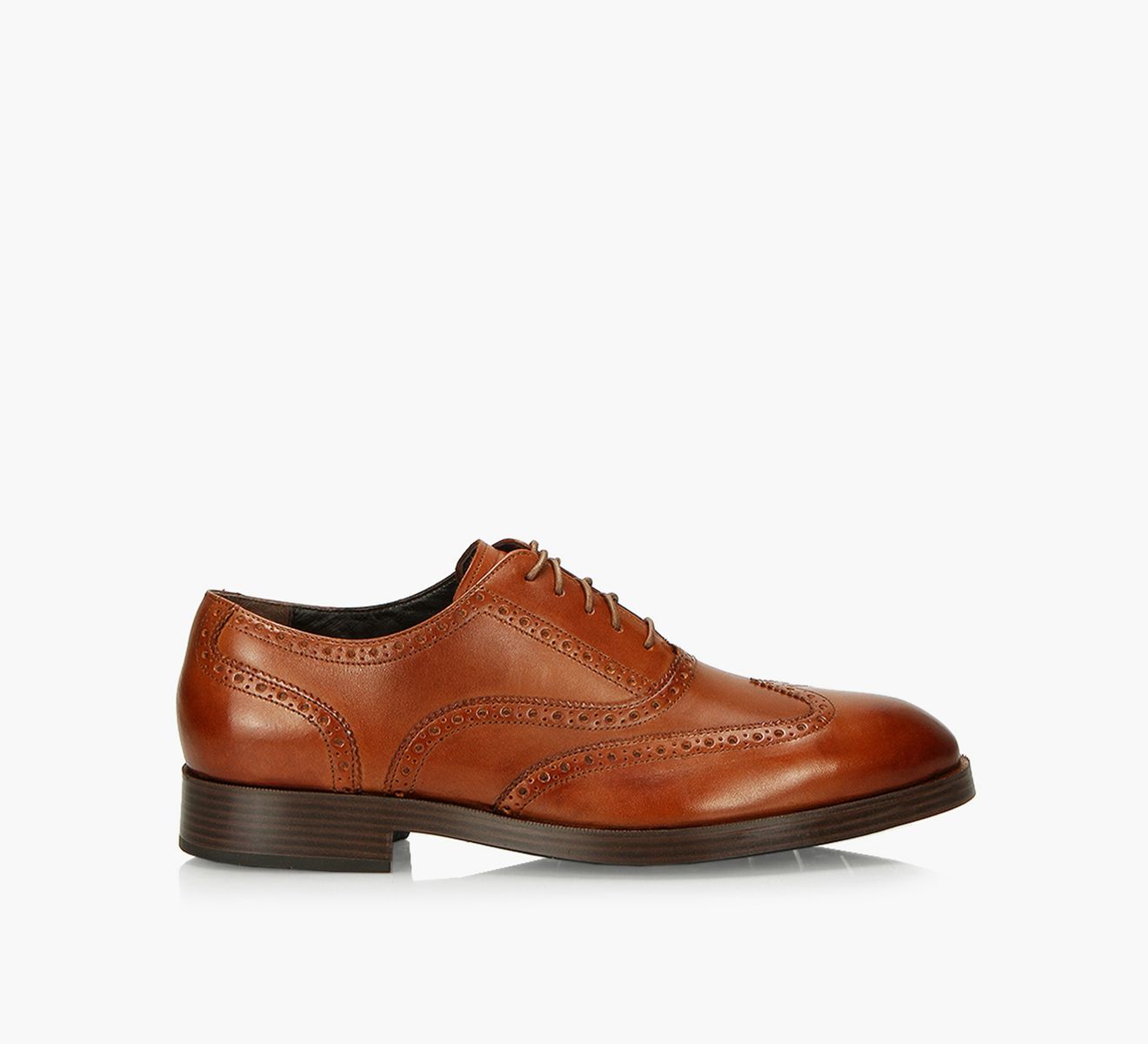 COLE HAAN HENRY SHORT WING Tan Leather Browns Shoes