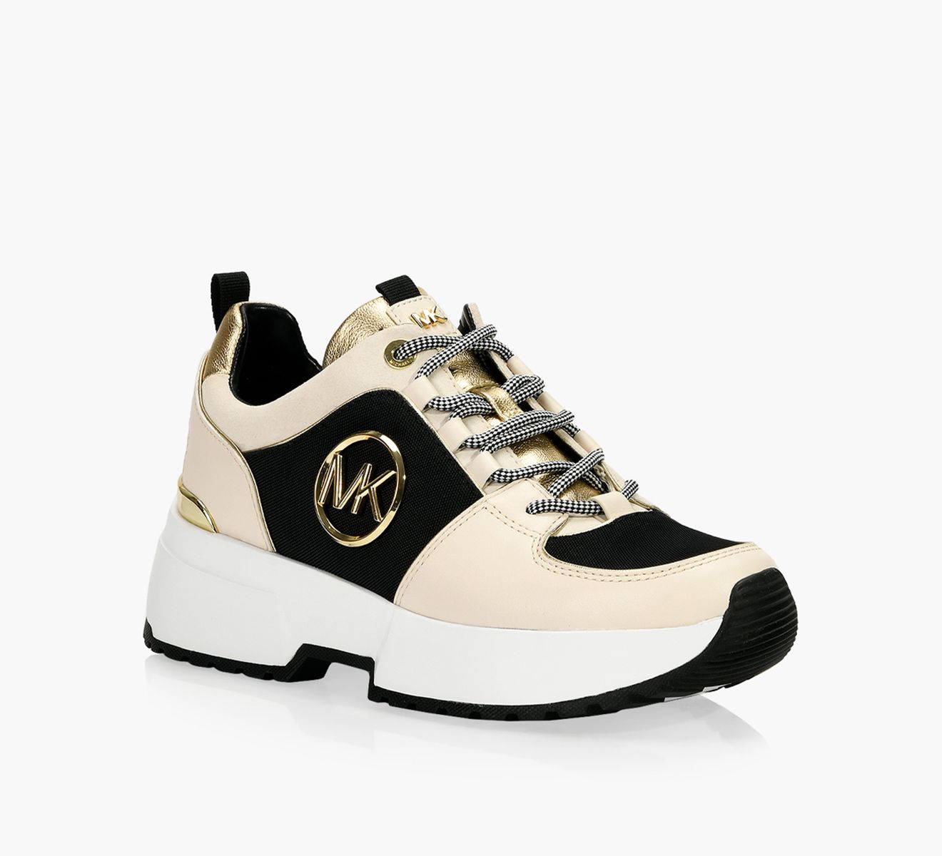 MICHAEL MICHAEL KORS COSMO TRAINER Beige Fabric Browns Shoes