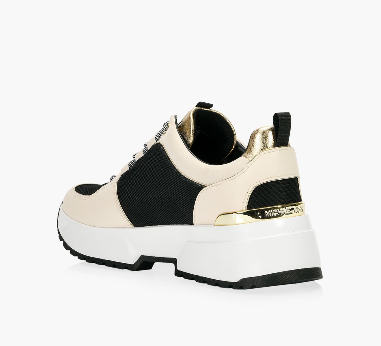 MICHAEL MICHAEL KORS COSMO TRAINER Beige Fabric Browns Shoes