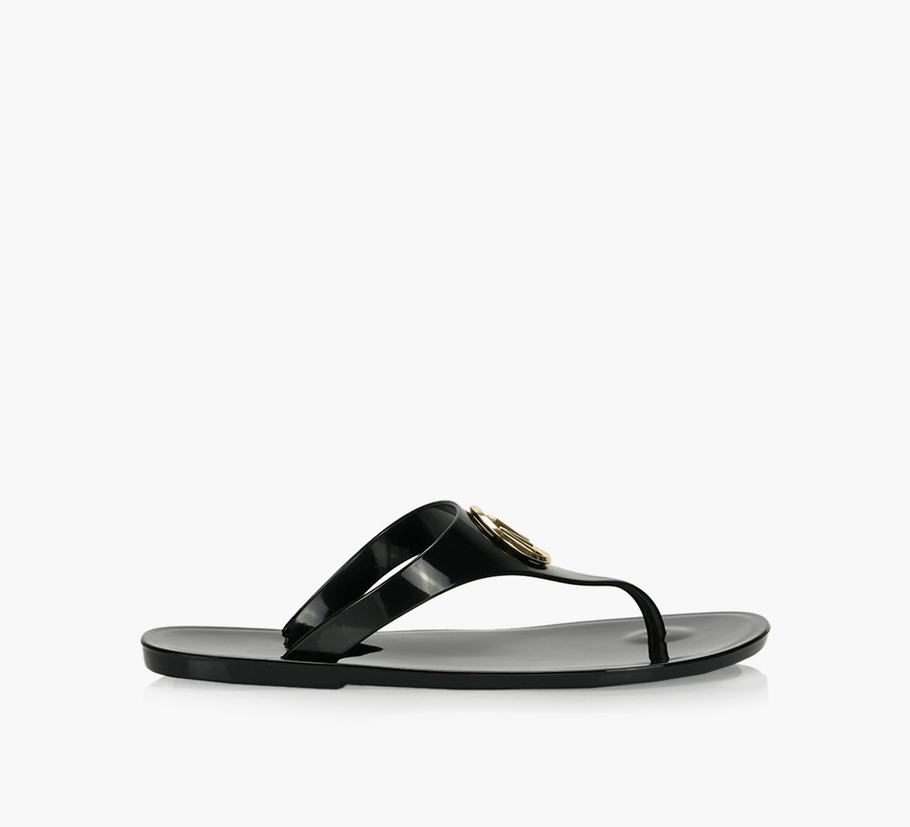 MICHAEL MICHAEL KORS LILLIE JELLY THONG Black Rubber Browns Shoes