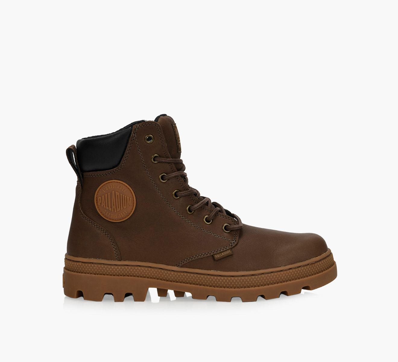 PALLADIUM PALLABOSSE SC WP Brown Leather Browns Shoes