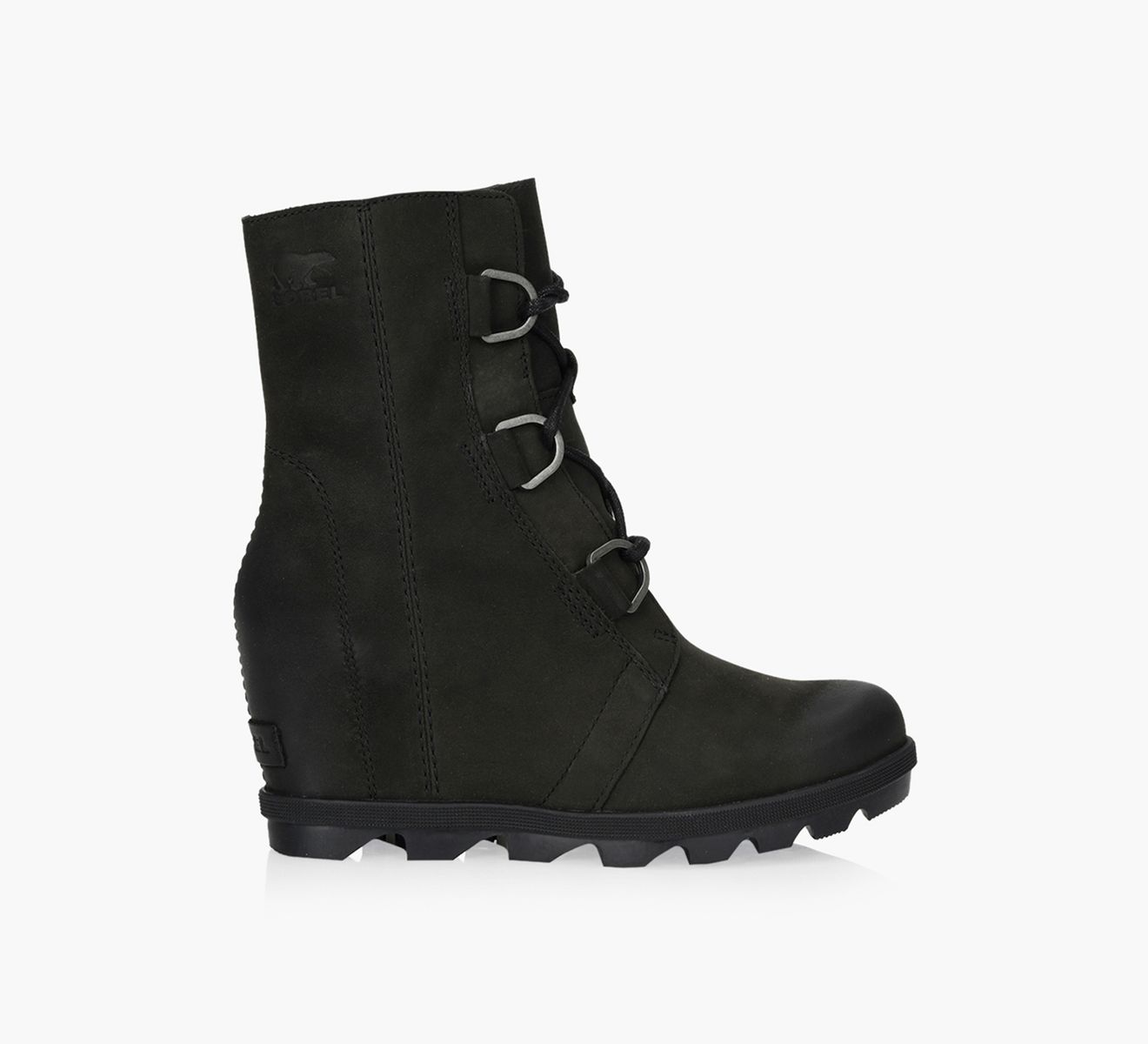 Sorel joan of arctic black wedge on sale