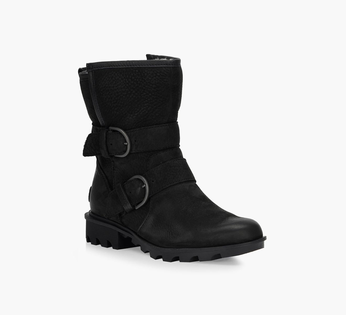 SOREL PHOENIX MOTO COZY Black Nubuck Browns Shoes