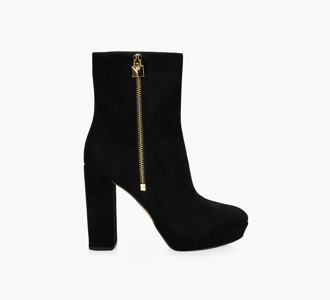 MICHAEL MICHAEL KORS FRENCHIE PLATFORM BOOT Black Leather Browns Shoes