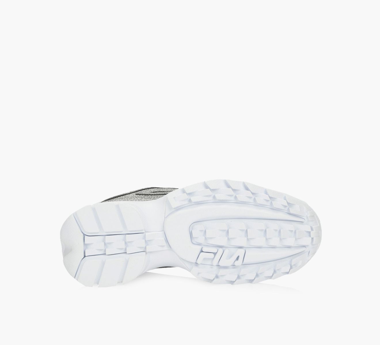 Fila disruptor silver glitter hotsell