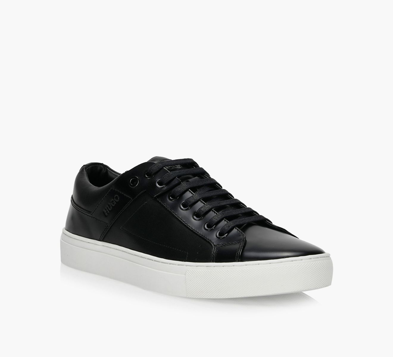 HUGO FUTURISM TENN ITBO Black Leather Browns Shoes