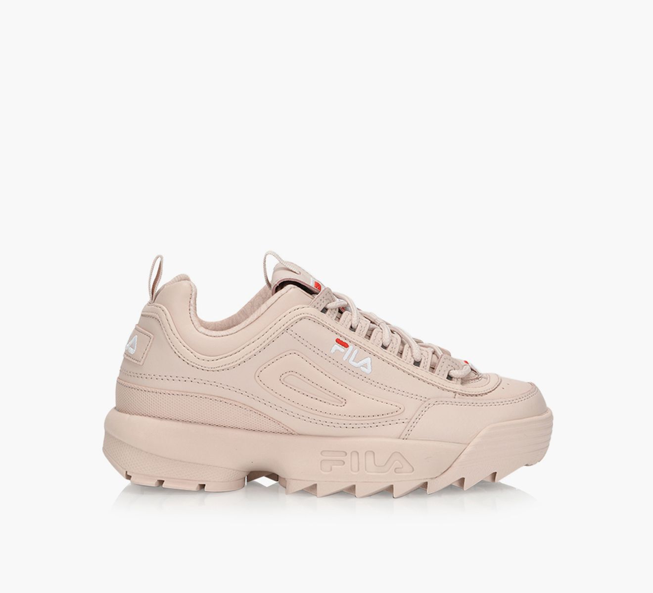 FILA DISRUPTOR II PREMIUM Pink Leather Browns Shoes