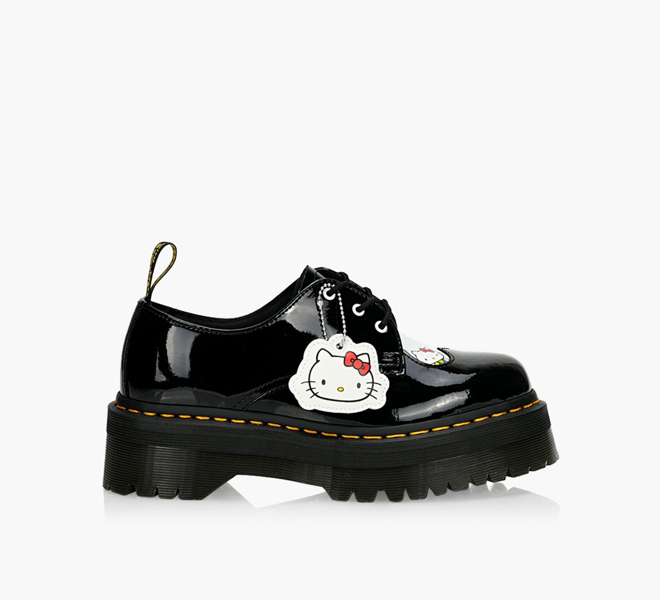 DR. MARTENS 1461 QUAD X HELLO KITTY - Black Patent Leather
