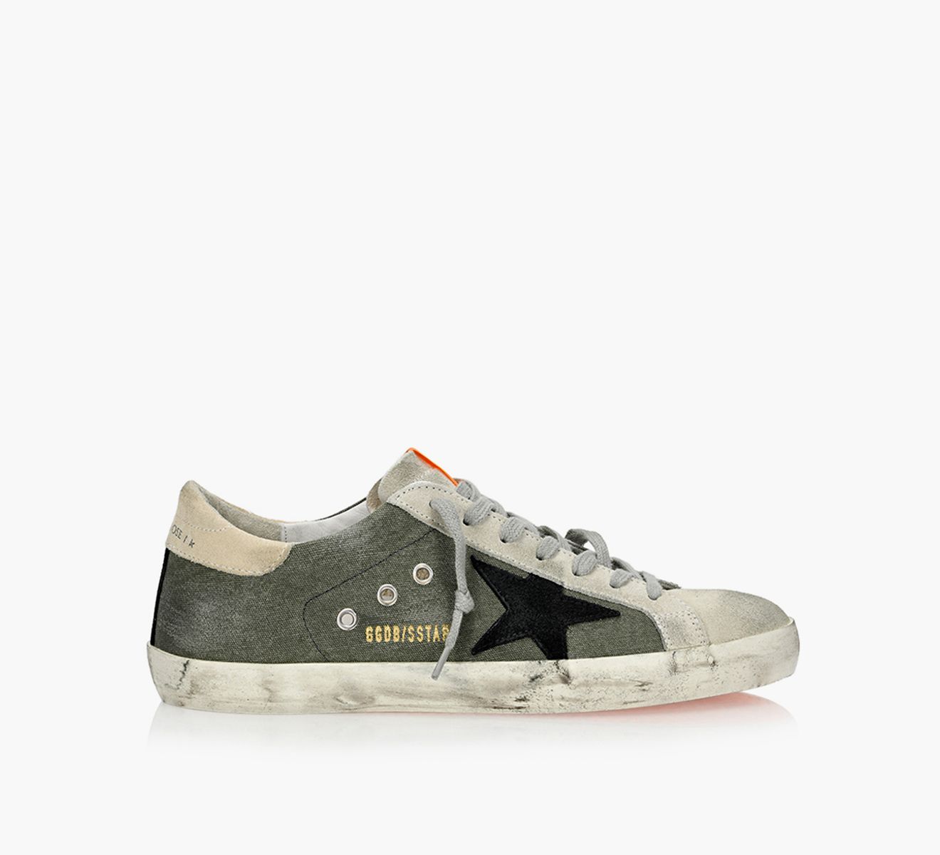 GOLDEN GOOSE SUPERSTAR Khaki Leather Browns Shoes