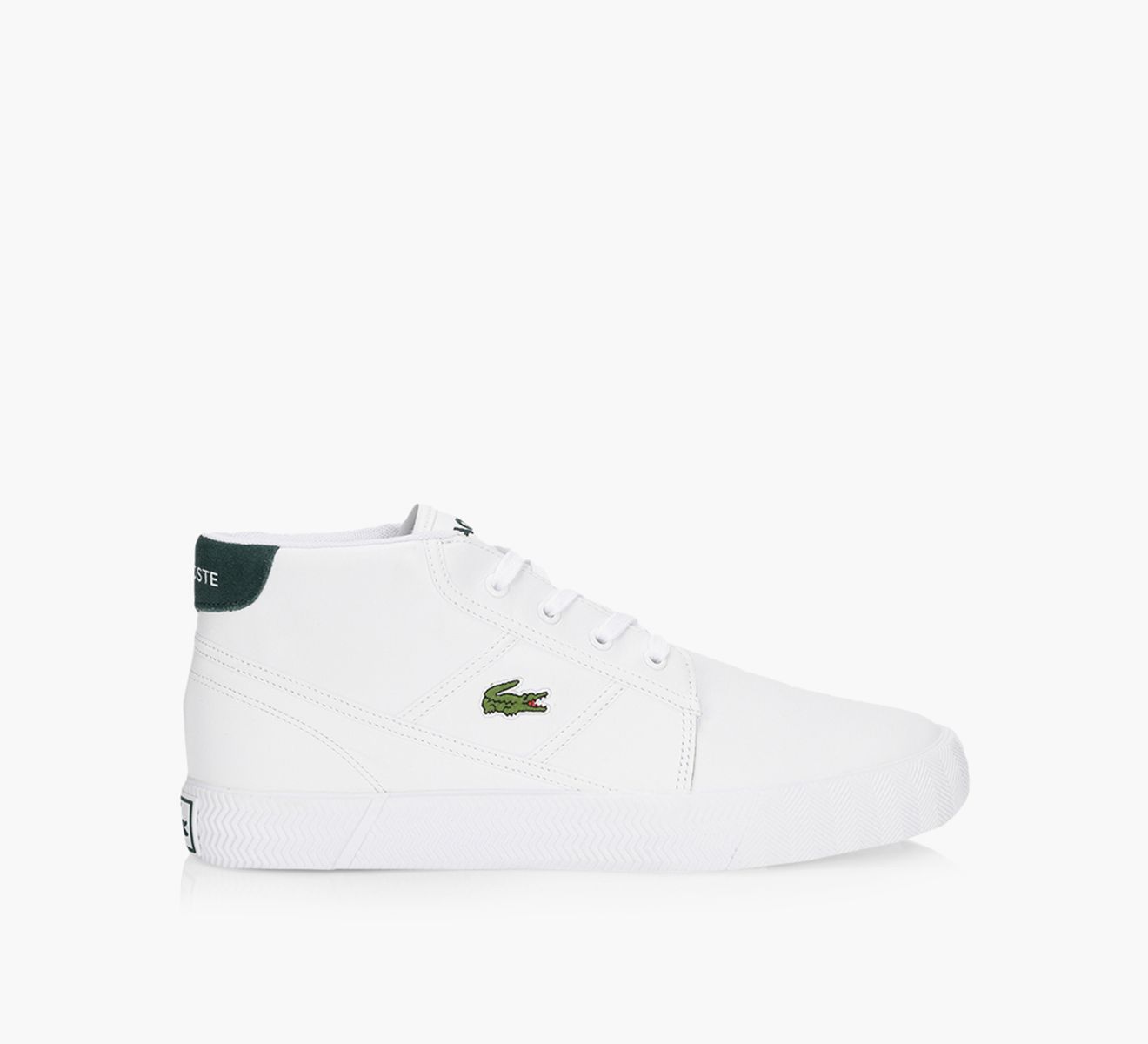 LACOSTE GRIPSHOT CHUKKA White Leather Browns Shoes