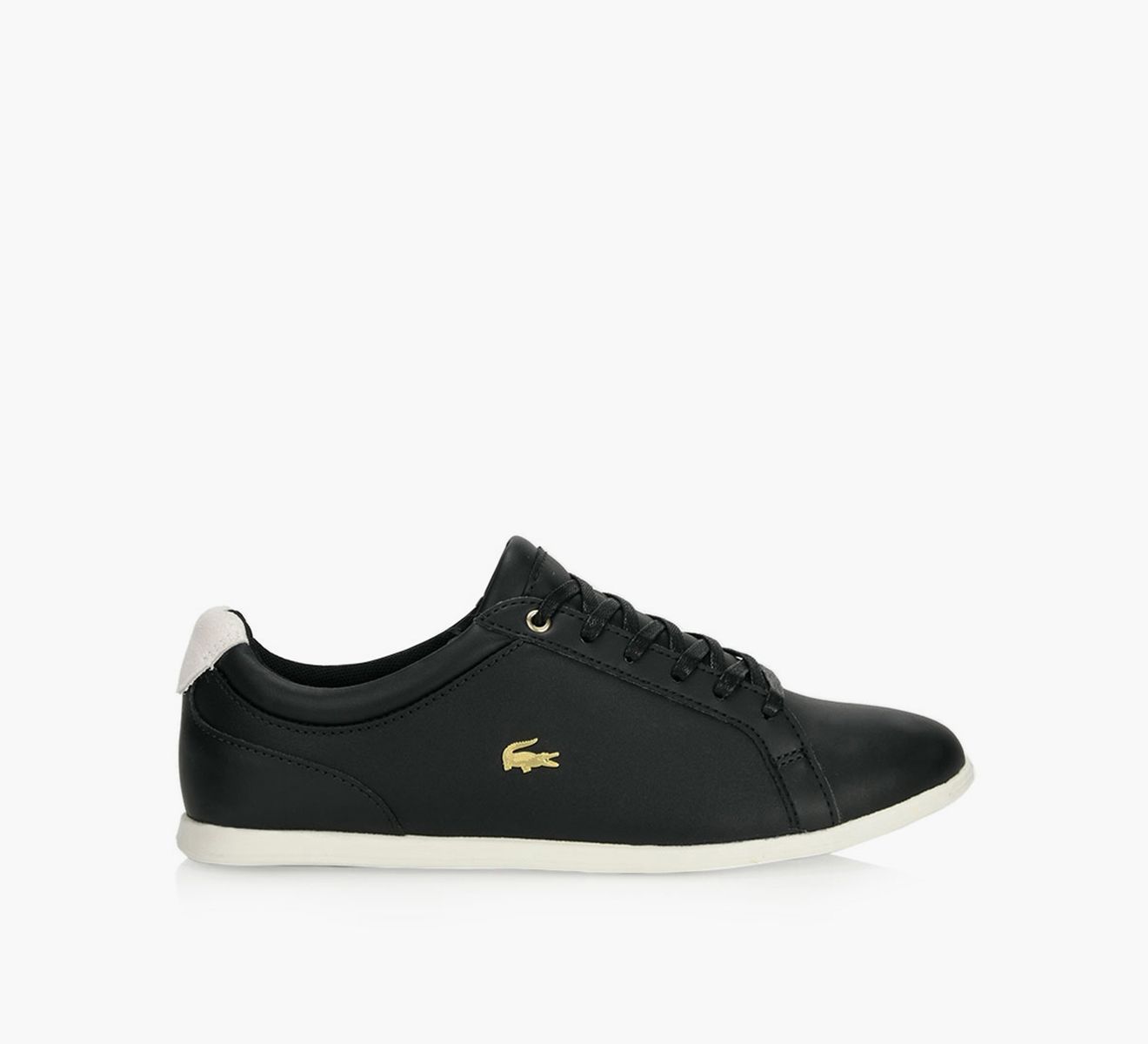 LACOSTE REY LACE 120 1 Black Leather Browns Shoes