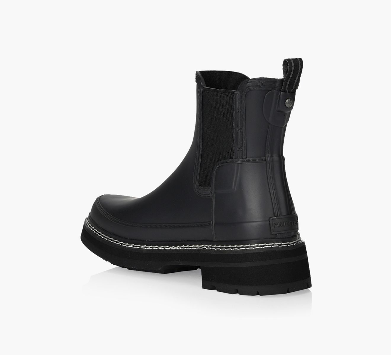 ブーツその他 HUNTER WOMEN Refined Chelsea Stitch Rain Boots Black WFS2100 Amazon.com | Hunter Refined Chelsea Rain Boots for Women