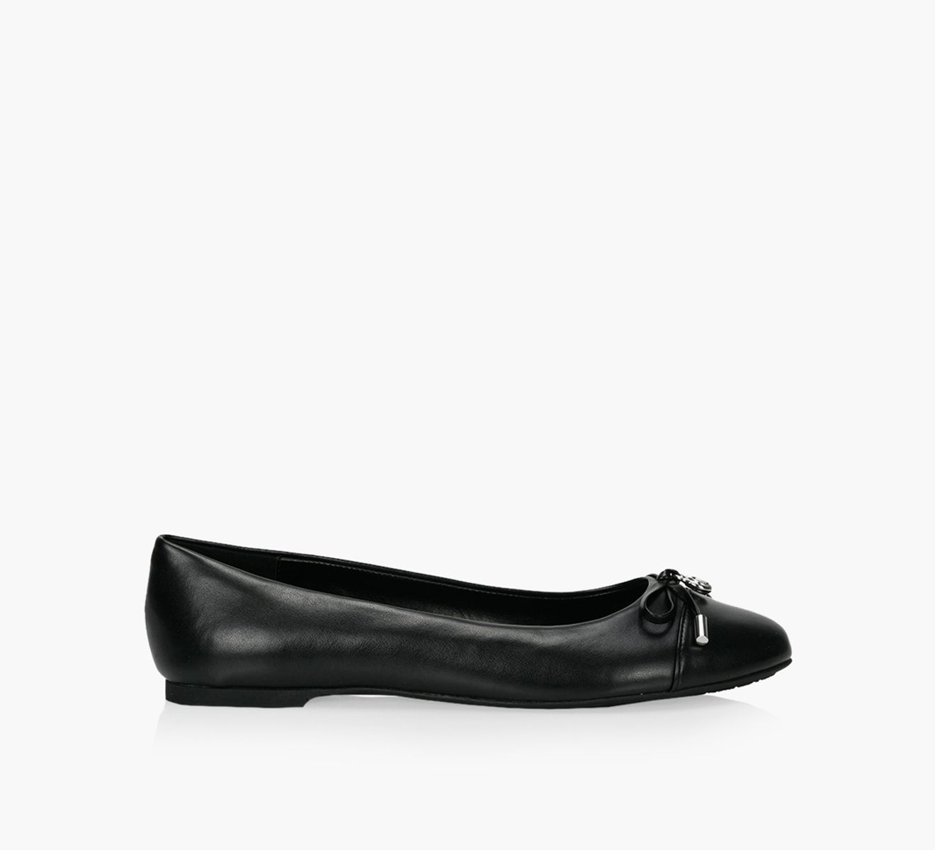 MICHAEL MICHAEL KORS MELODY TOE CAP Black Leather Browns Shoes