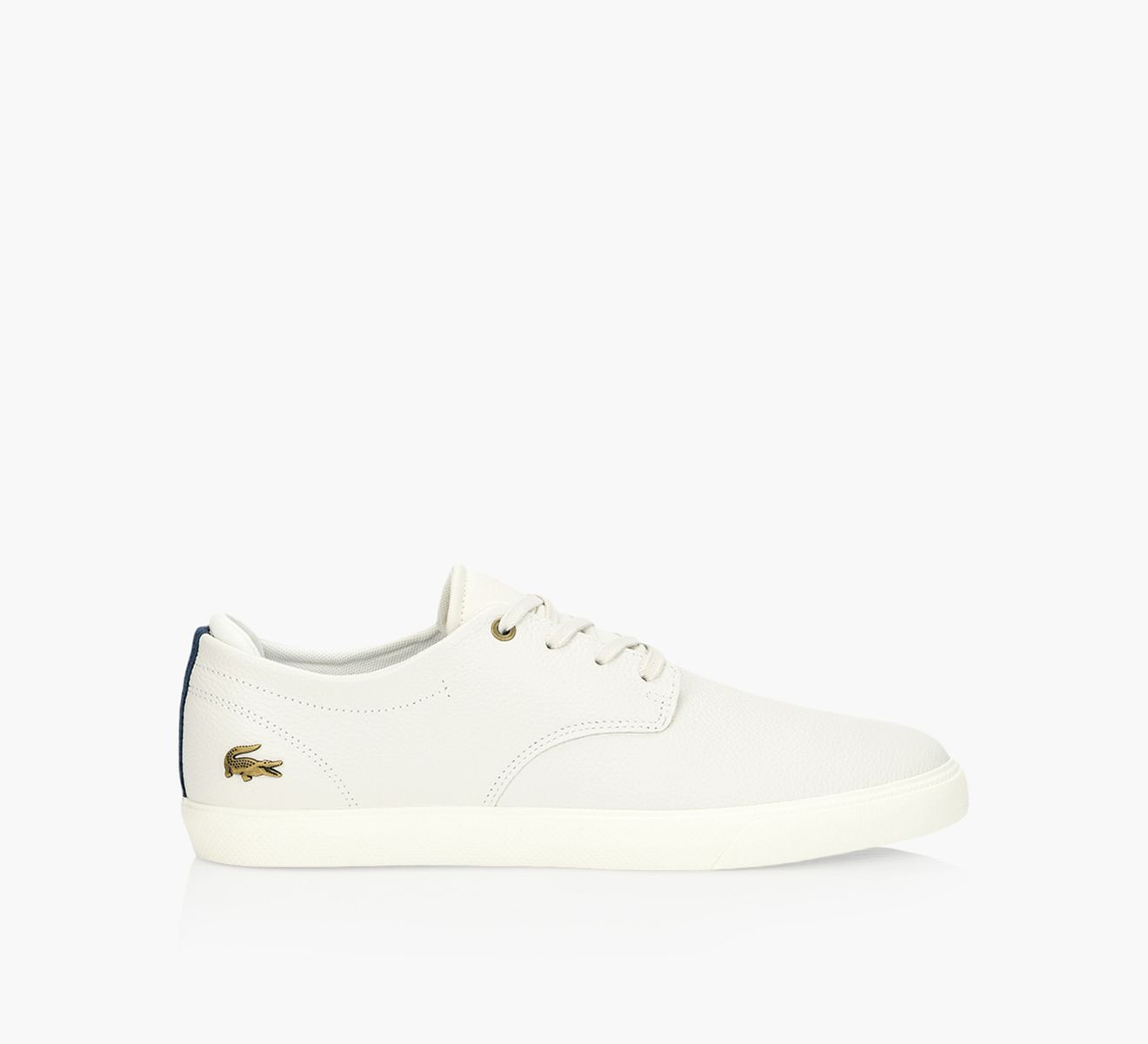 LACOSTE ESPARRE White Leather Browns Shoes