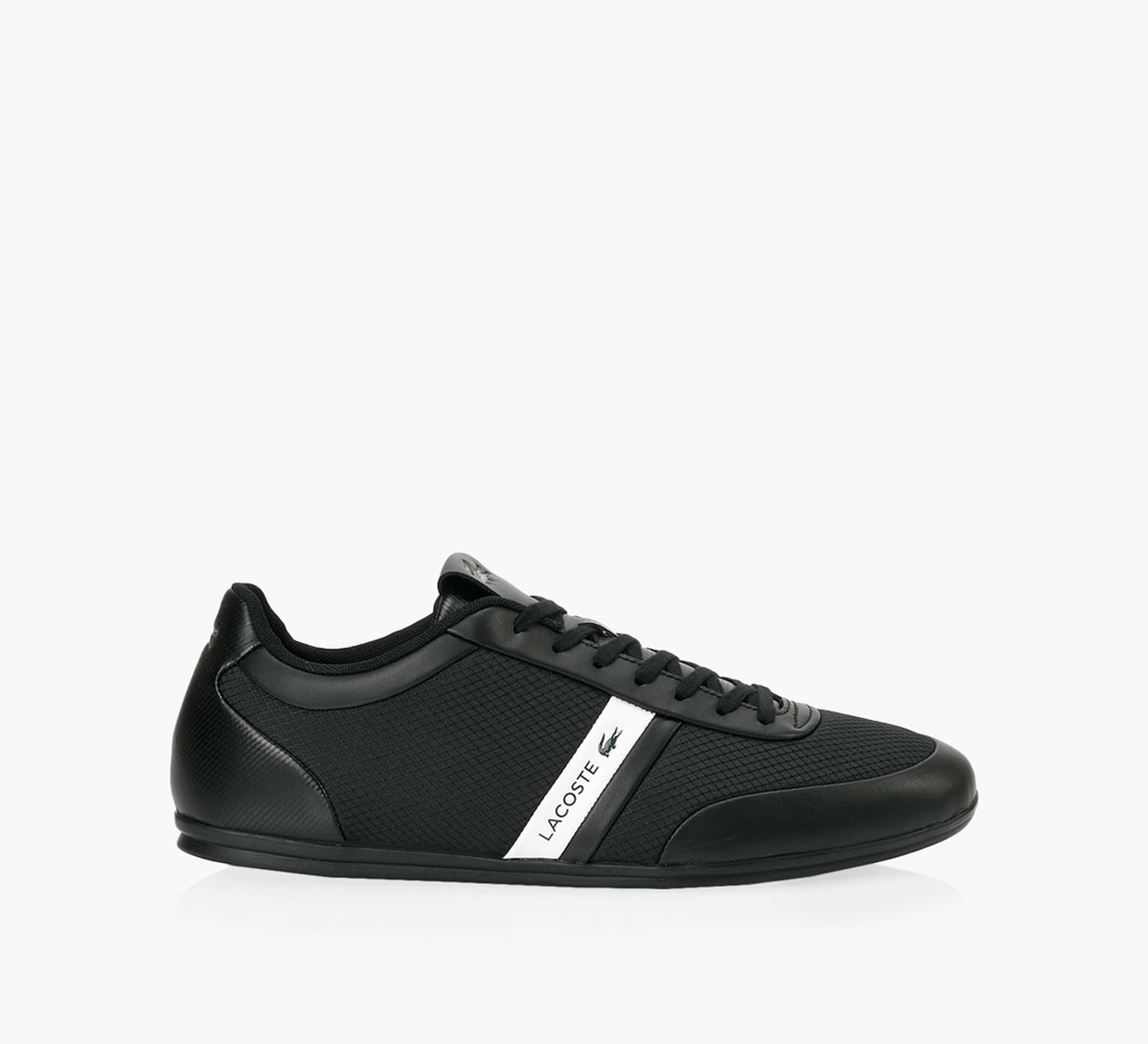 LACOSTE STORDA Black Leather Browns Shoes