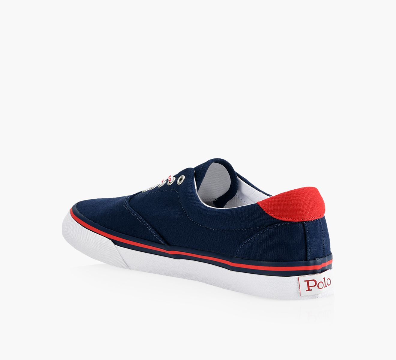 POLO RALPH LAUREN THORNTON RECYCLED CANVAS Blue Fabric Browns Shoes