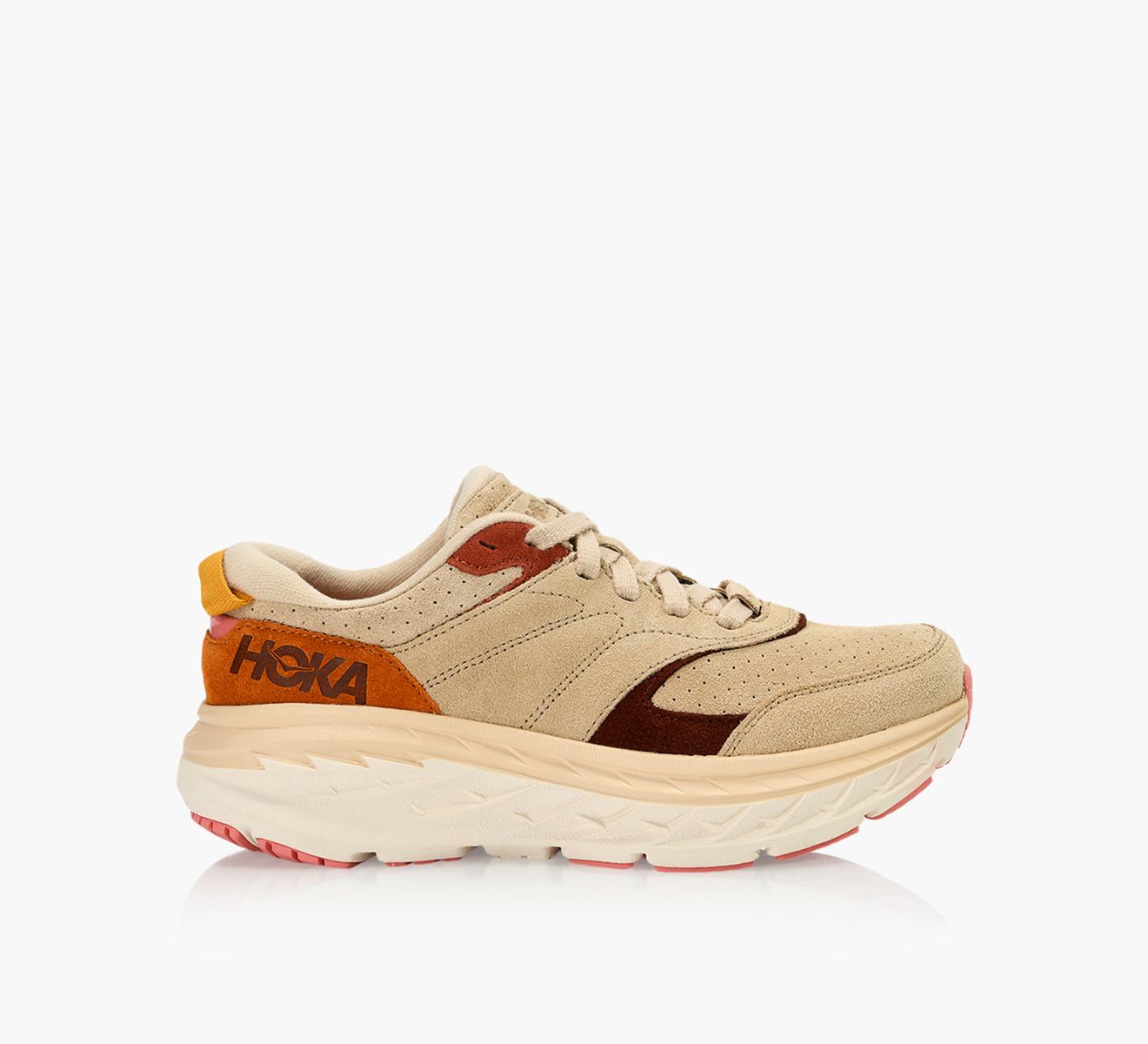 HOKA BONDI L SUEDE - Multicolour Suede | Browns Shoes