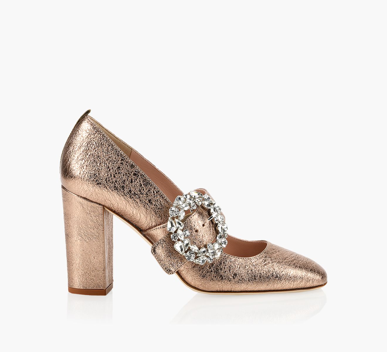 SJP CELINE Gold Leather Browns Shoes