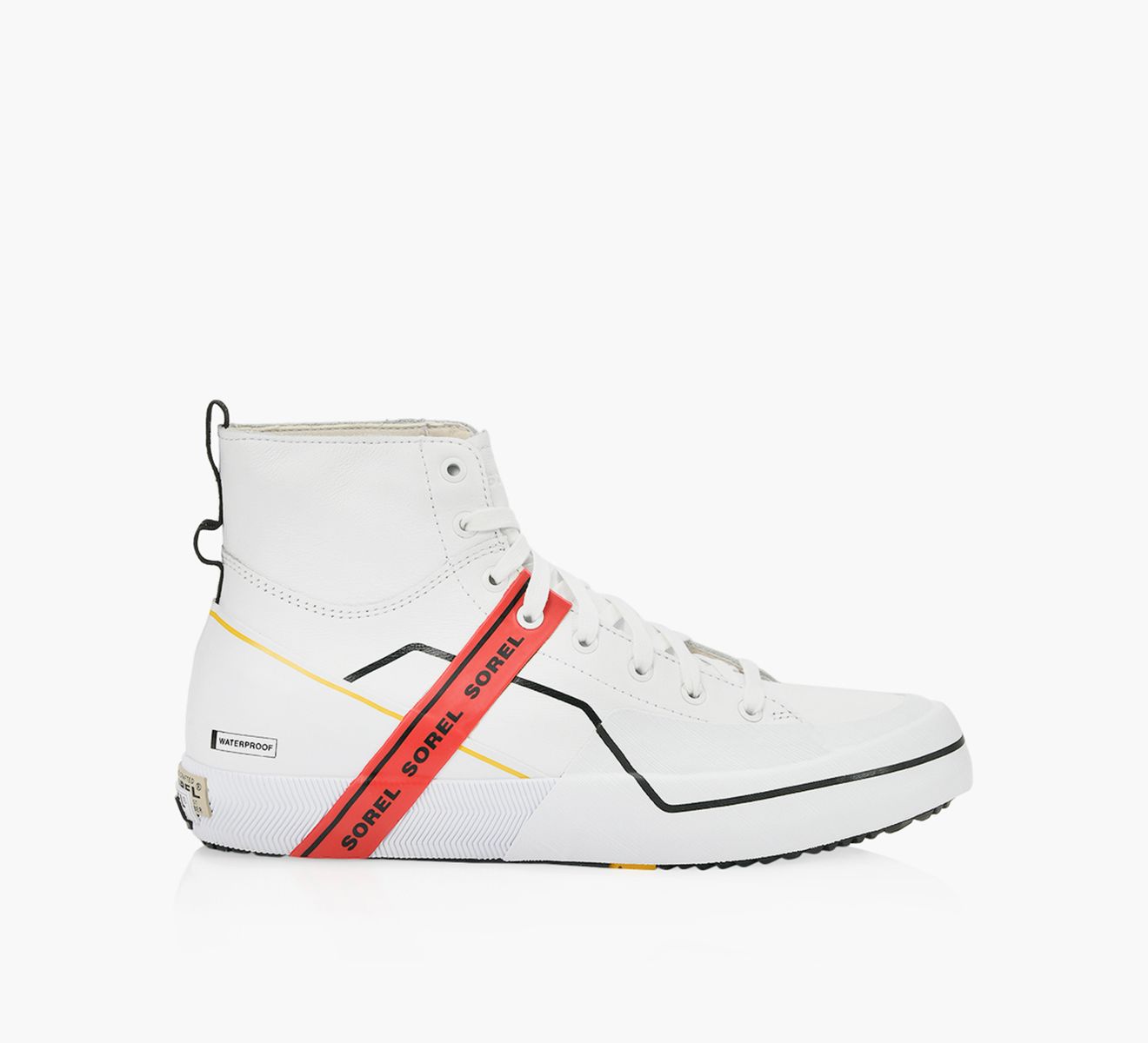 SOREL GRIT SNEAKER MID White Leather Browns Shoes