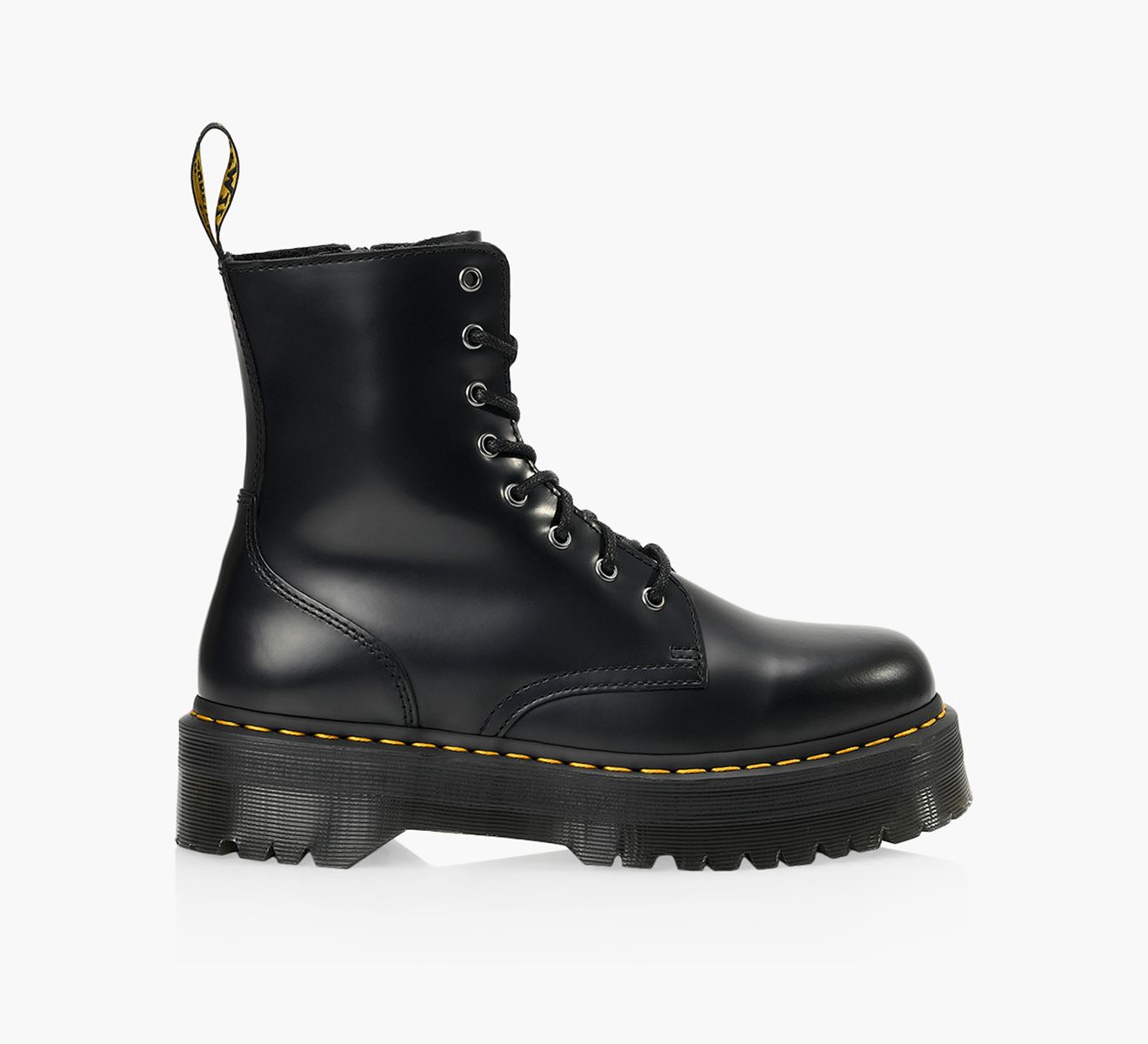 Mens black platform boots top