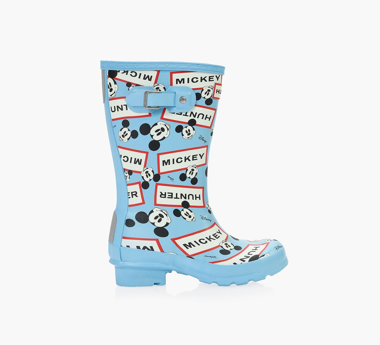 HUNTER ORIGINAL KIDS DISNEY PRINT BOOT Blue Browns Shoes