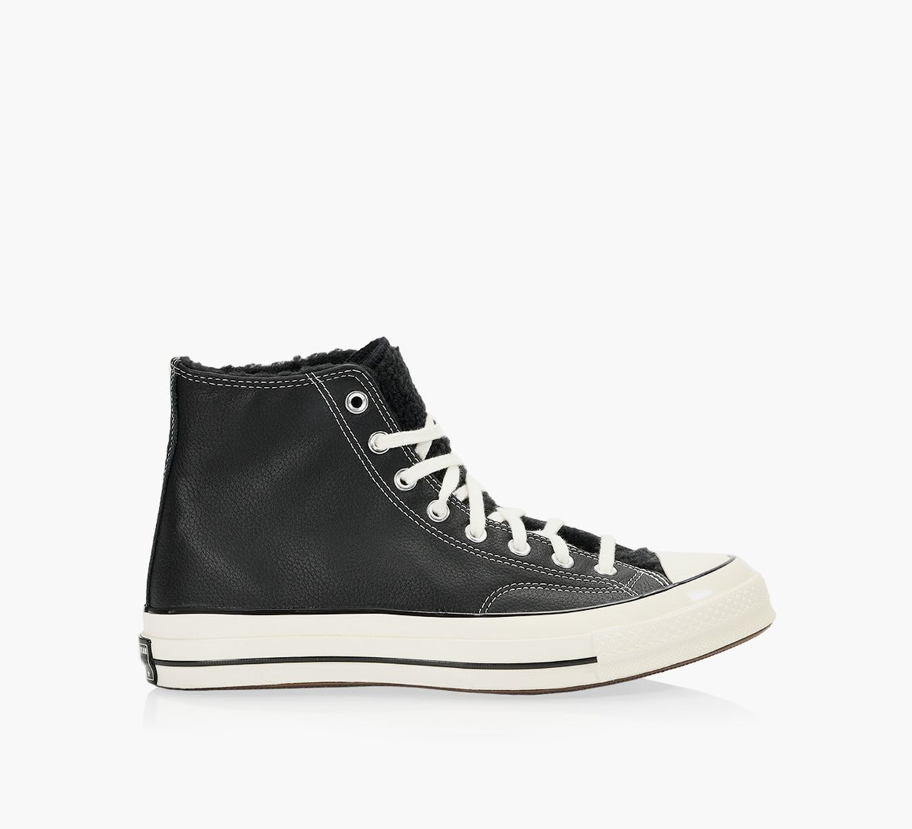CONVERSE CHUCK 70 SHERPA LINED Black Fabric Browns Shoes