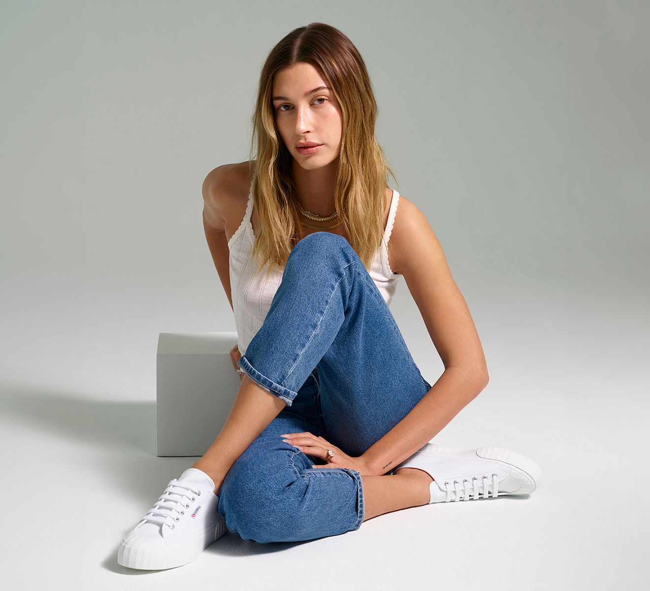SUPERGA 2630 STRIPE Fabric Browns Shoes
