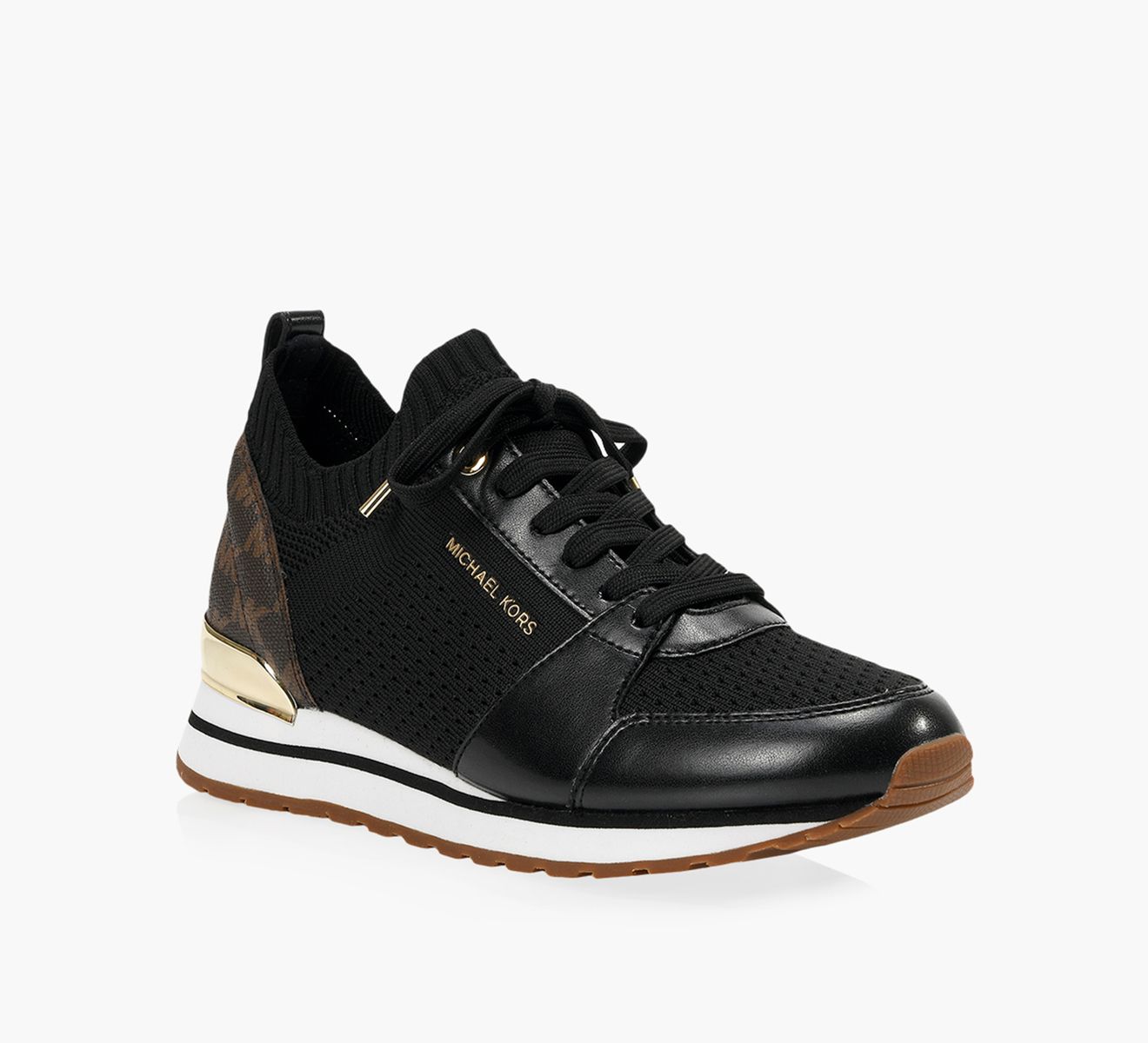 MICHAEL MICHAEL KORS BILLIE KNIT TRAINER Black Fabric Browns Shoes