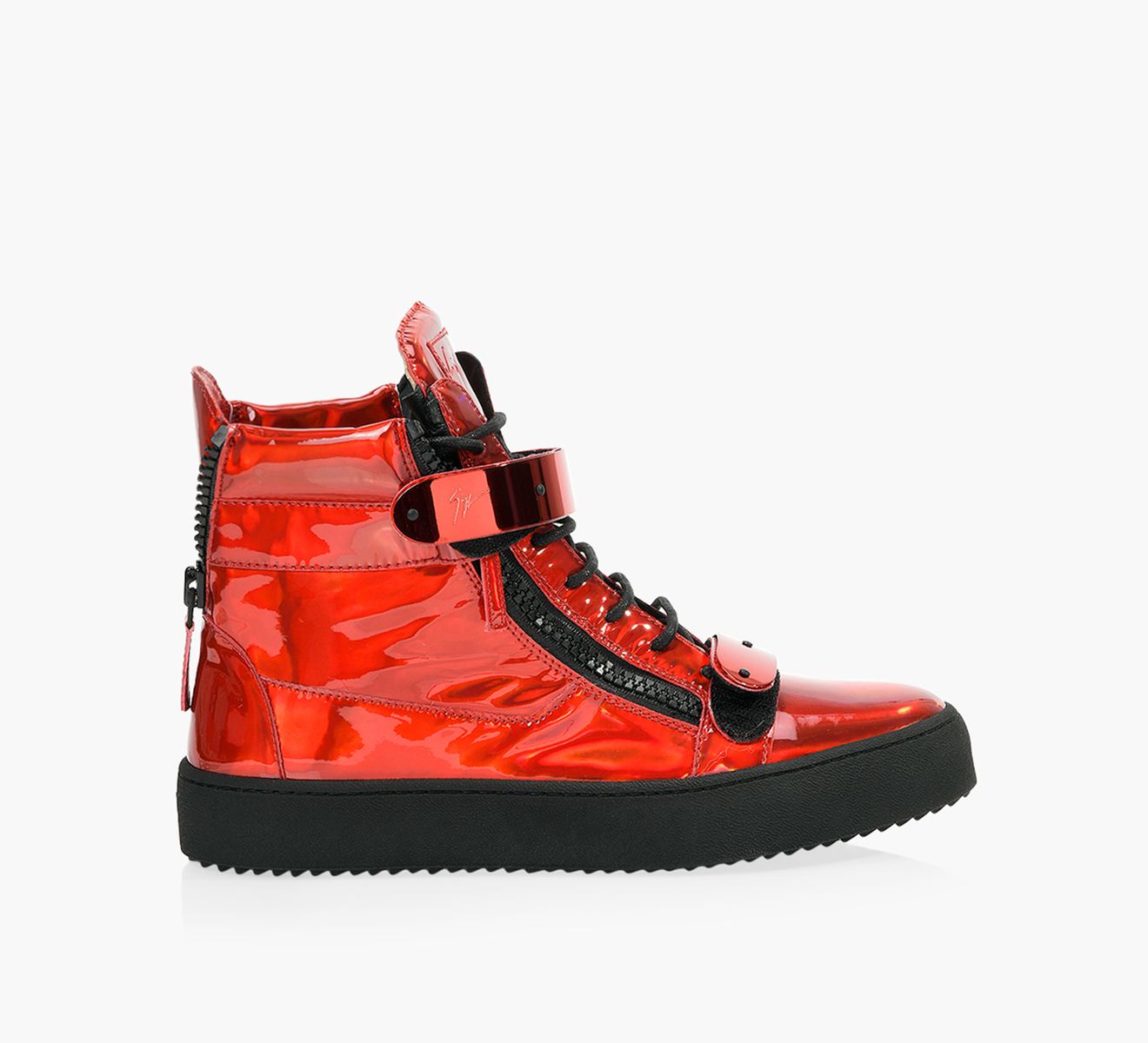 GIUSEPPE ZANOTTI COBY Red Leather Browns Shoes