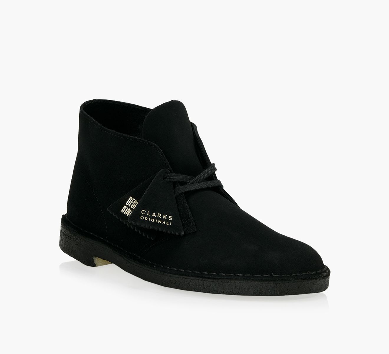 MENS Desert Boot Black Polished Desert Boots | Clarks CA
