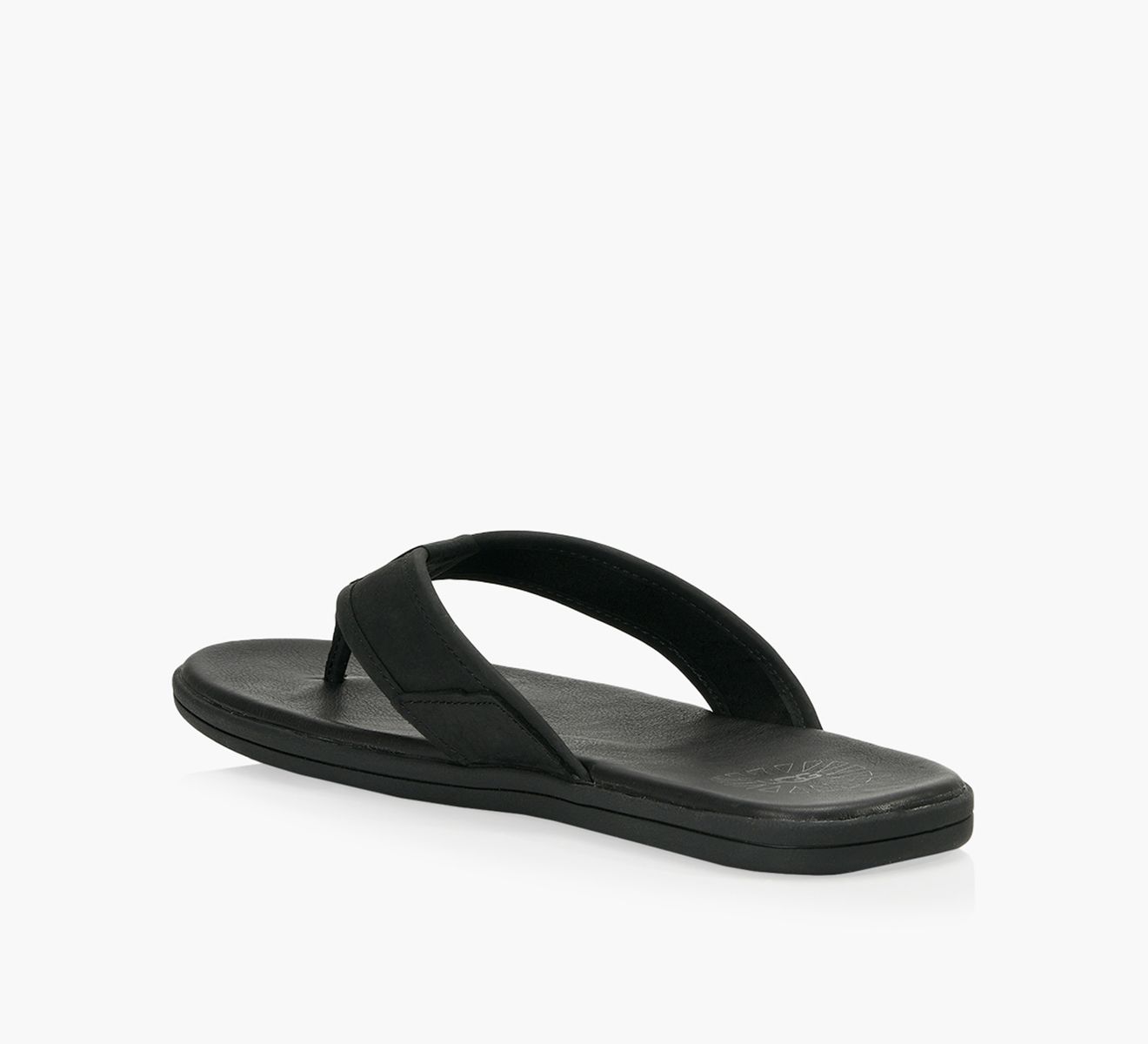 UGG M Seaside Flip Tasmania ブラック 11 UGG Men's Seaside Flip Thong Sandal - Black | SoftMoc.com