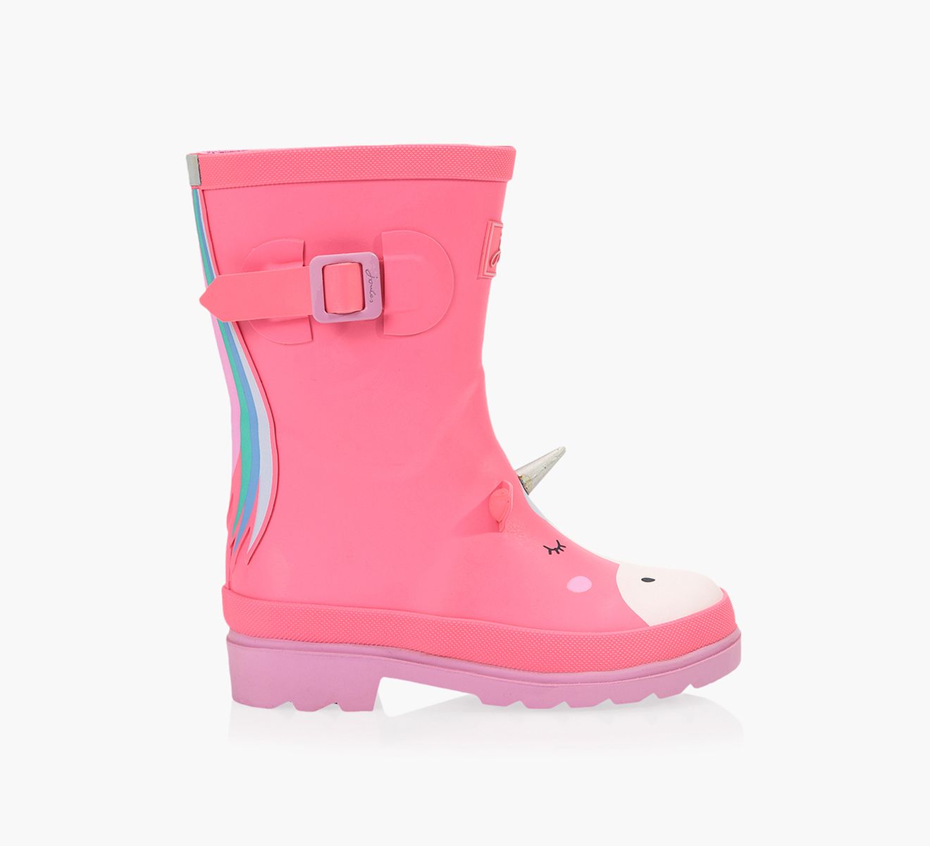 JOULES GIRLS WELLIES Pink Rubber Browns Shoes