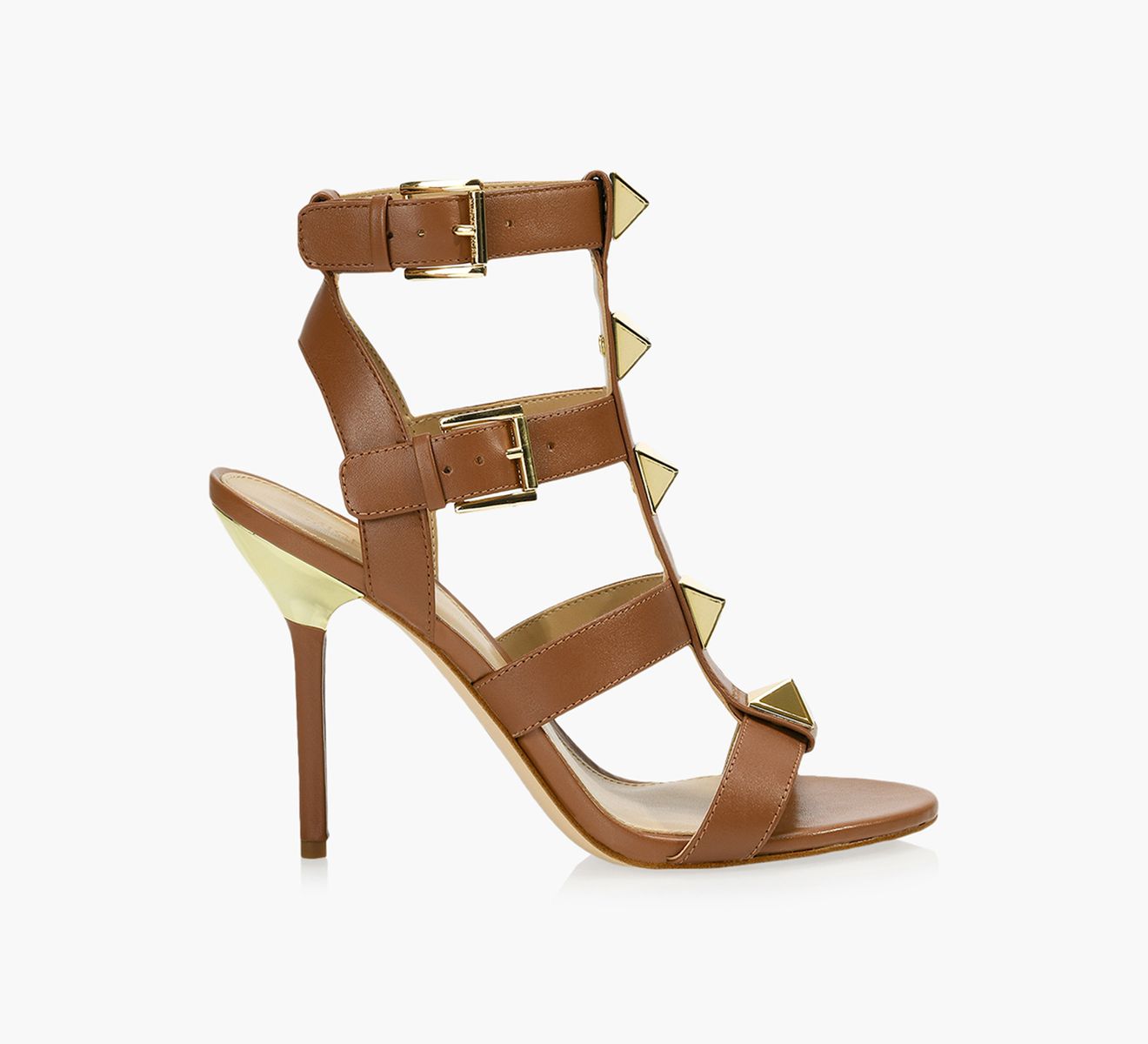 MICHAEL MICHAEL KORS WREN GLADIATOR STILETTO Leather Browns Shoes