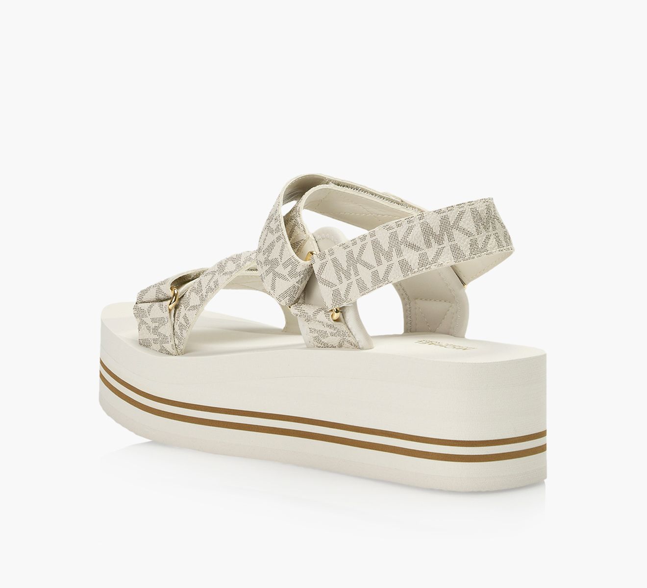 MICHAEL MICHAEL KORS OAKLEE PLATFORM SANDAL - Beige Synthetic | Browns Shoes