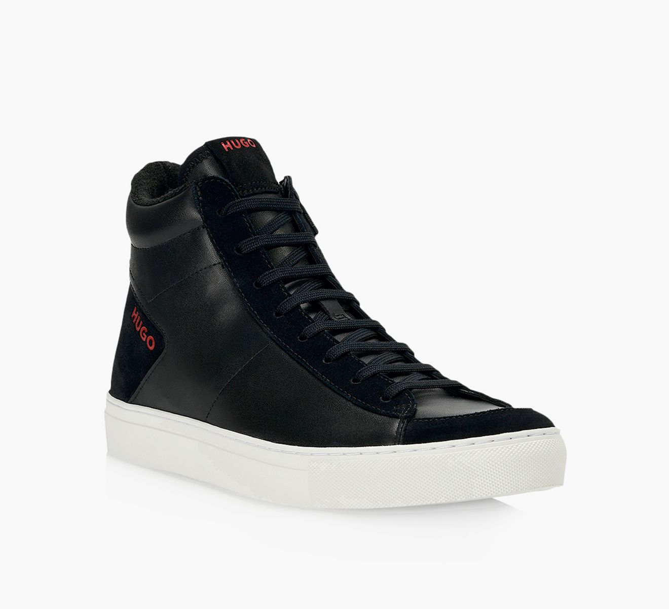 HUGO FUTURISM HITO Black Leather Browns Shoes