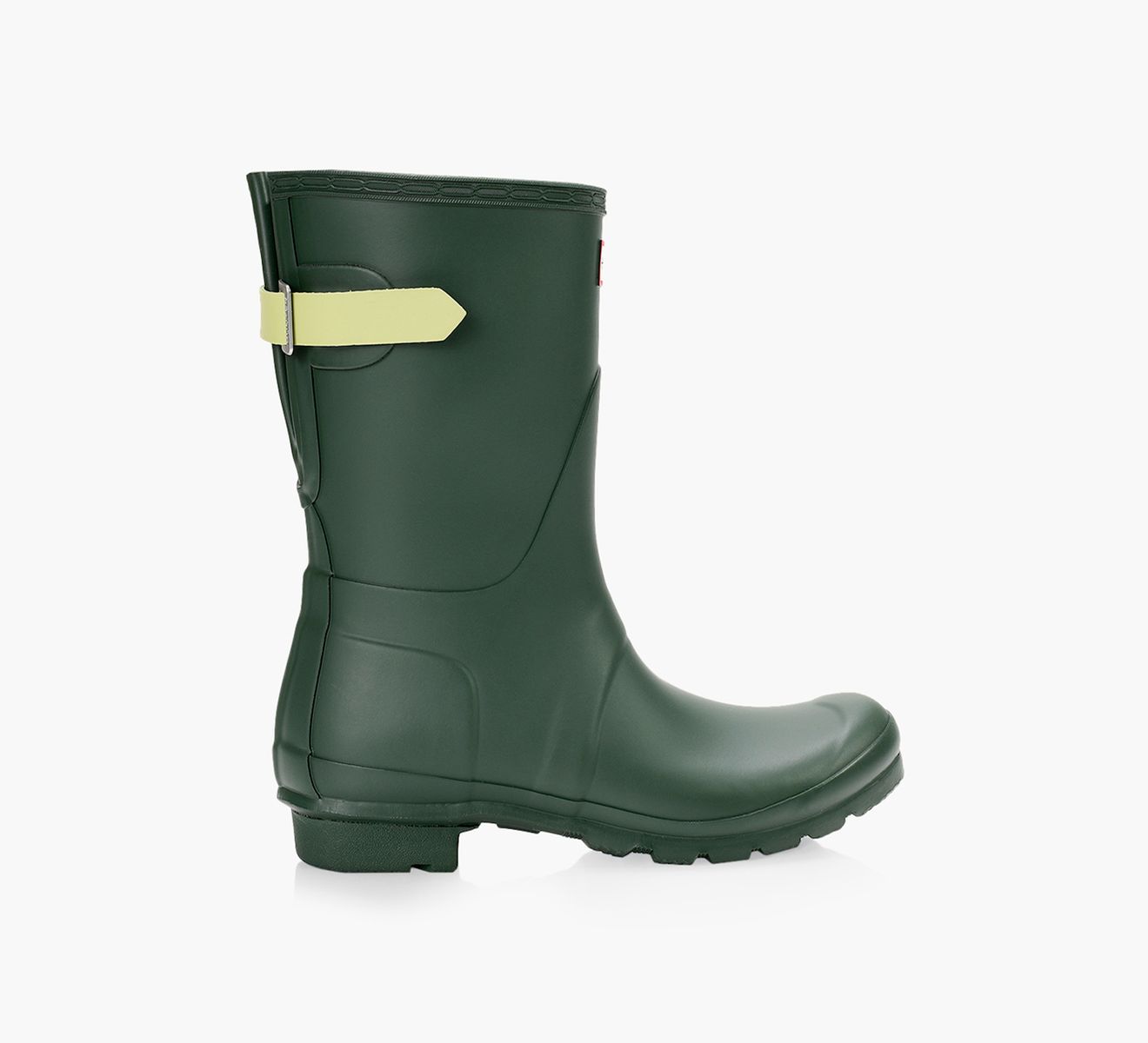 HUNTER SHORT BACK ADJUSTABLE RAIN BOOTS WOMEN Rubber Browns Shoes