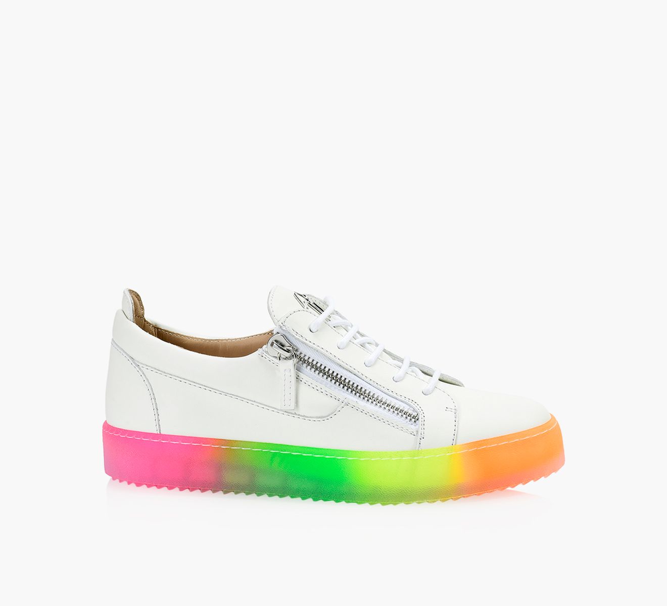 GIUSEPPE ZANOTTI FRANKIE White Leather Browns Shoes