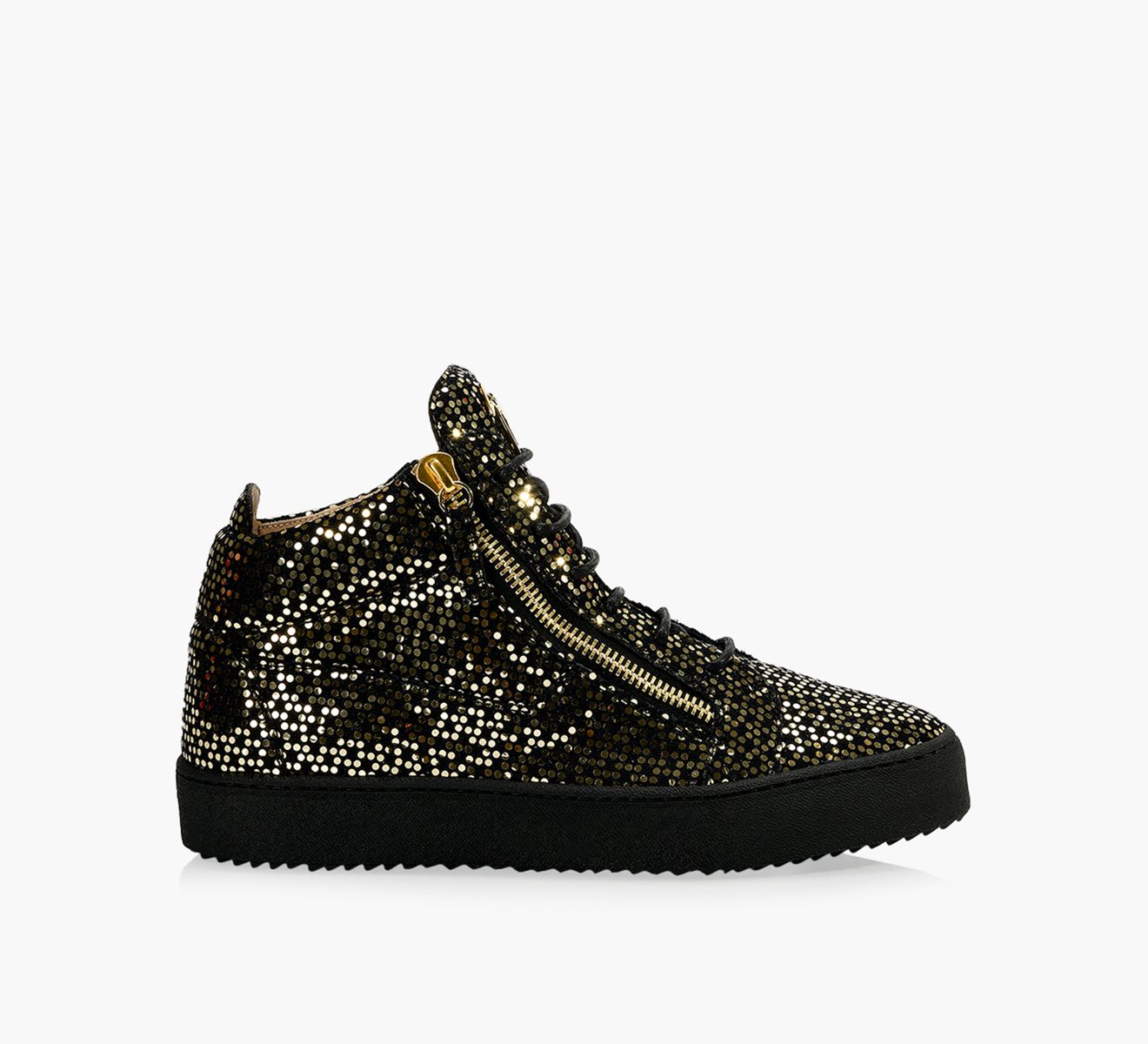 GIUSEPPE ZANOTTI KRISS Gold Patent Leather Browns Shoes
