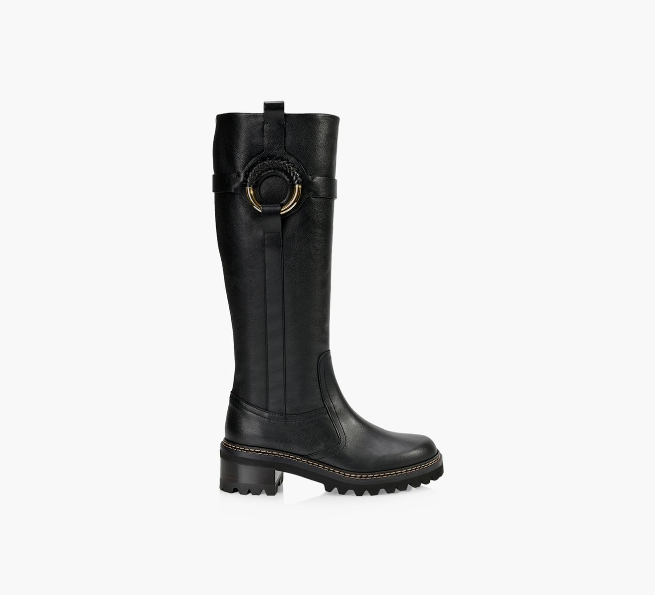 SEE BY CHLOE HANA Black Leather Browns Shoes