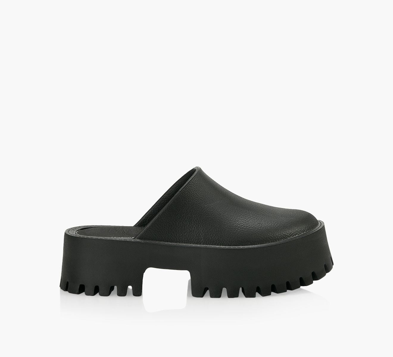 JEFFREY CAMPBELL CLOGGE Black Rubber Browns Shoes