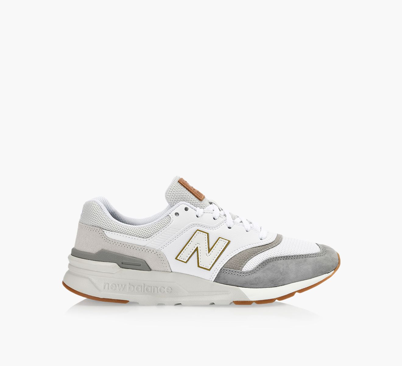 NEW BALANCE 997 Grey Leather And Fabric Browns Shoes
