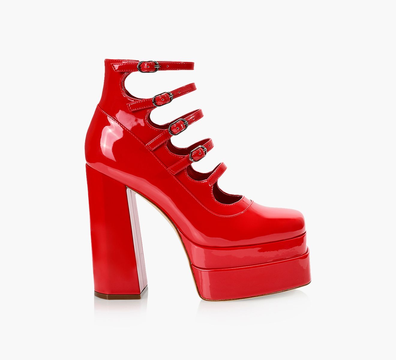 Sandy red heels deals