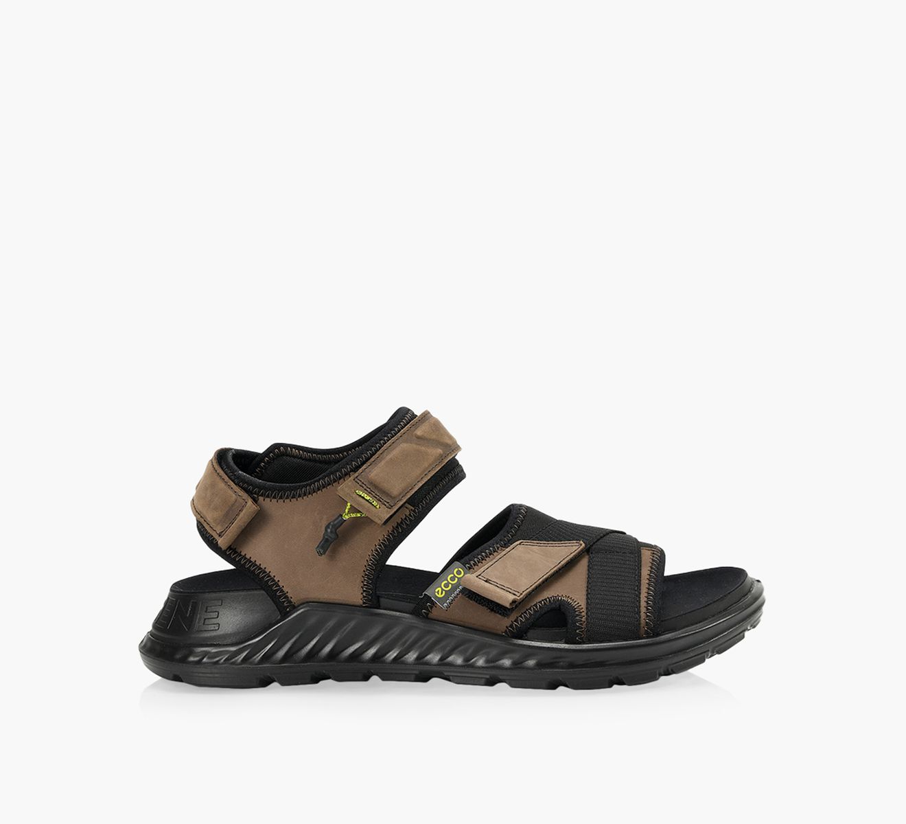 ECCO EXOWRAP 3S VELCRO Fabric Browns Shoes
