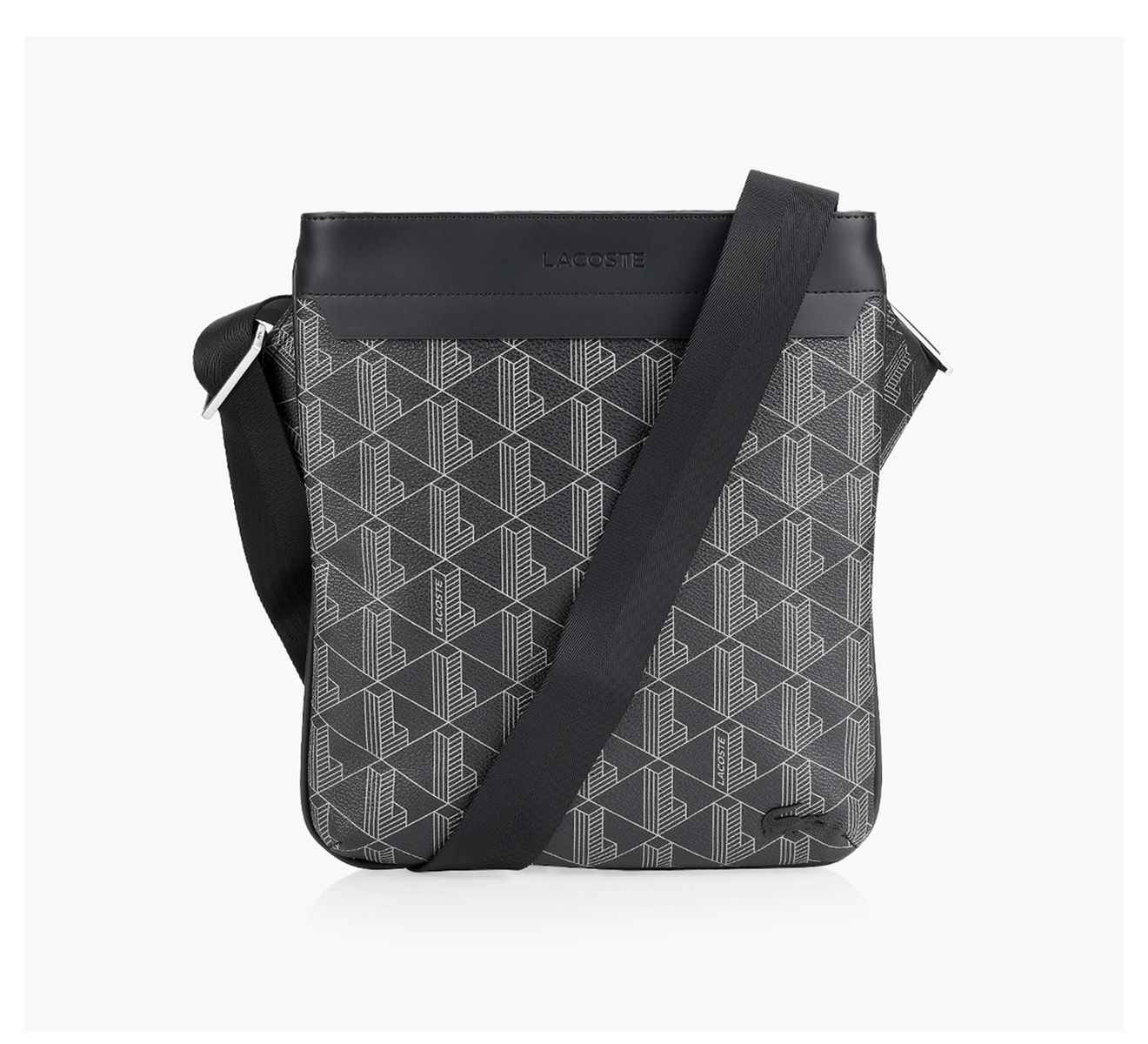Lacoste Signature Crossbody Bag Browns Shoes