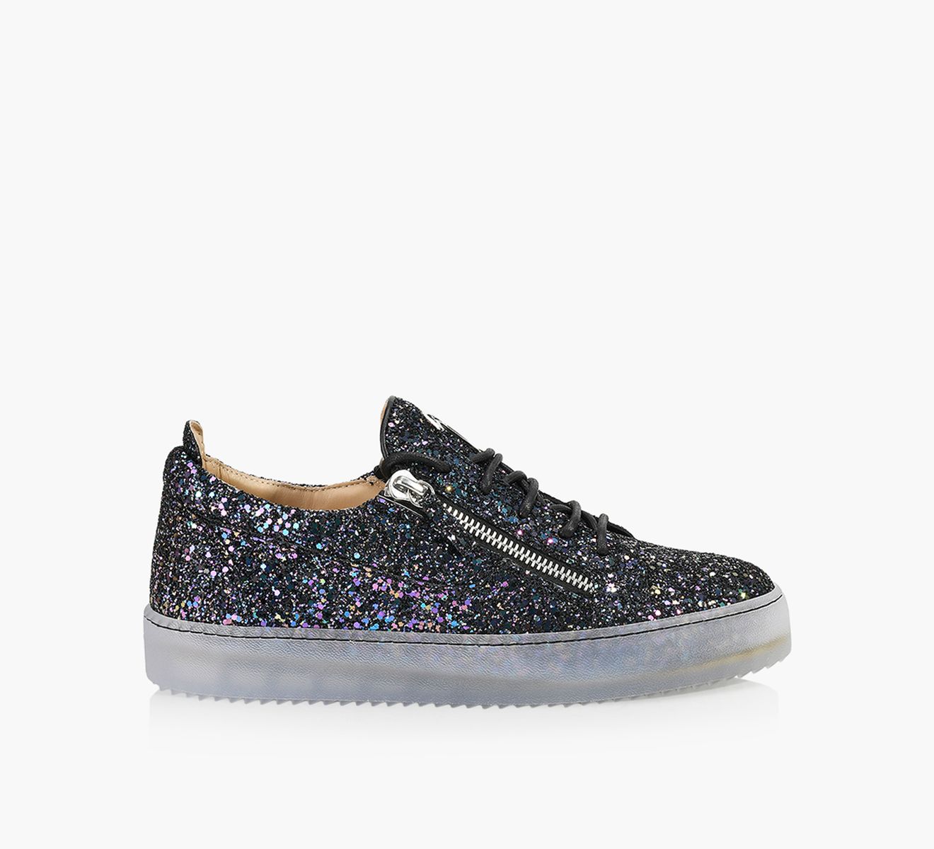 Giuseppe zanotti black glitter hot sale